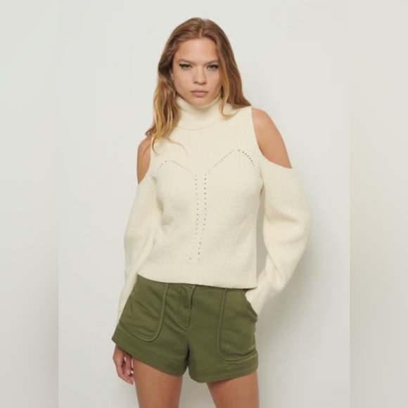 DEREK LAM 10 CROSBY ANITA COLD SHOULDER TURTLENECK - Picture 2 of 9